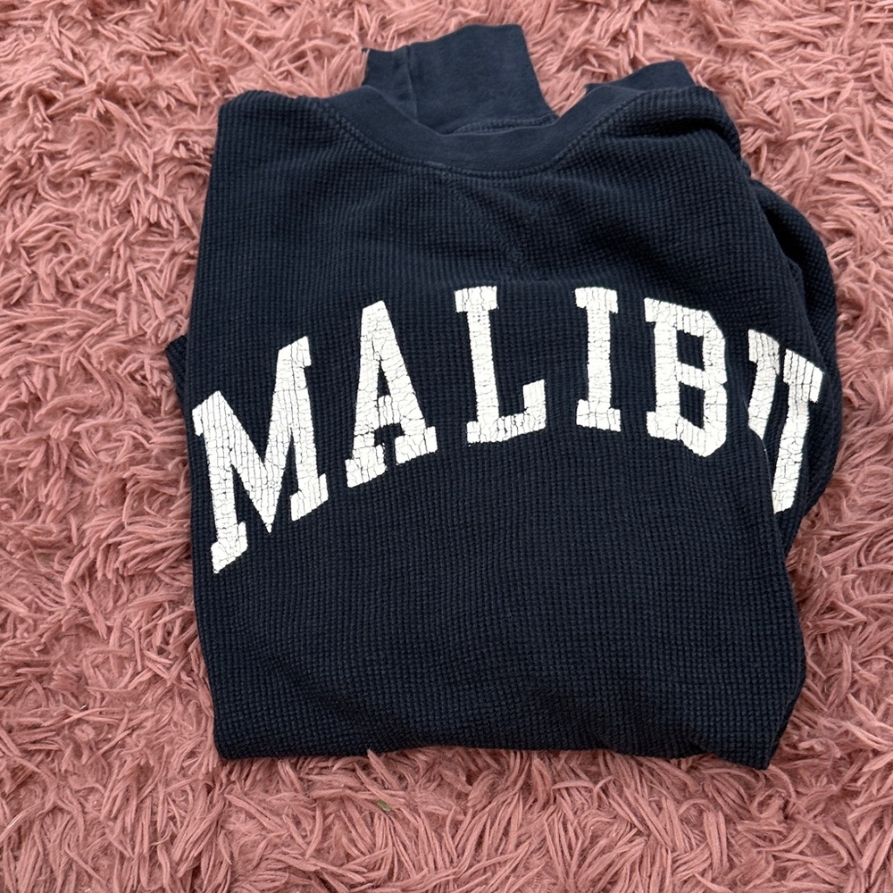 Brandy Melville Malibu Waffle knit crewneck